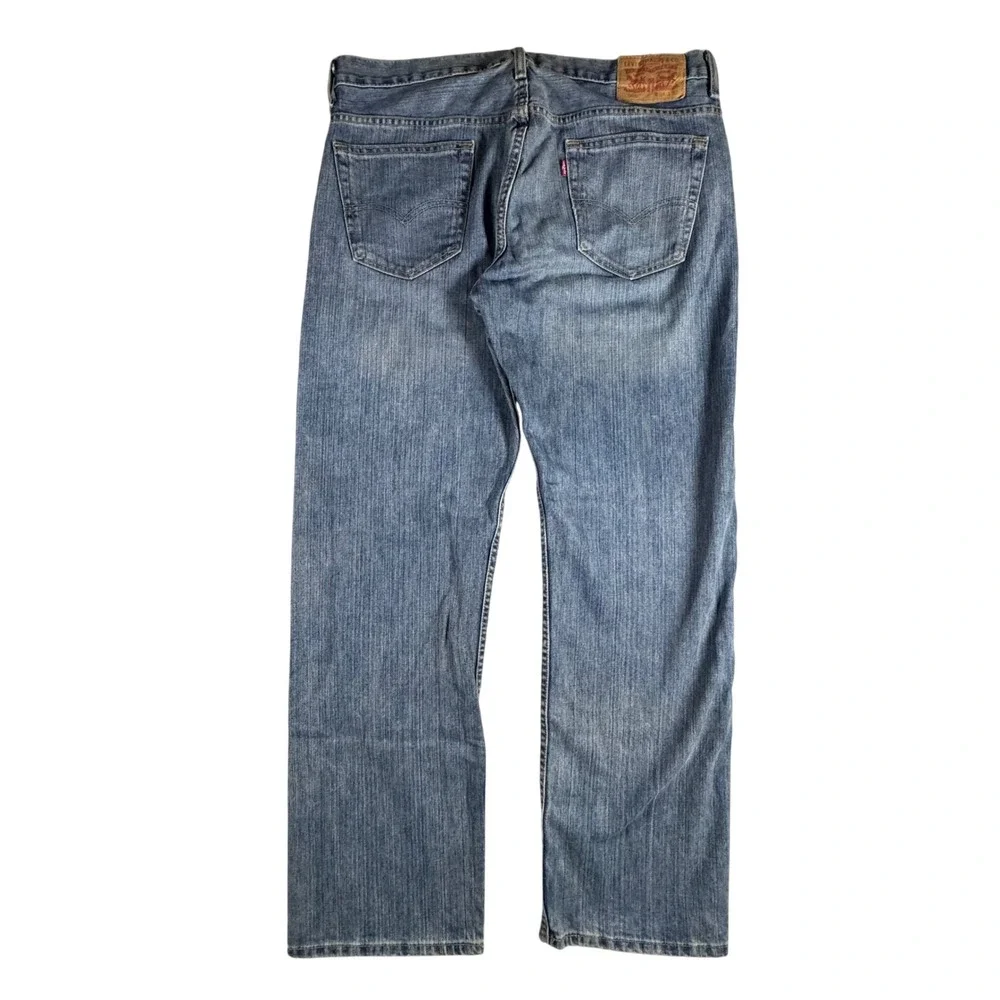 Levi's 569 Loose Straight Jeans Mens 34x32 Blue Denim 00569-1271 Relaxed Fit